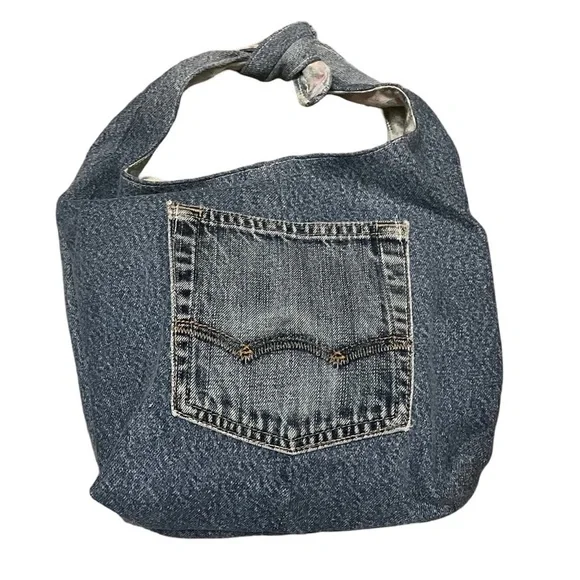 Handmade Jeans Purse - Picture 1 of 6